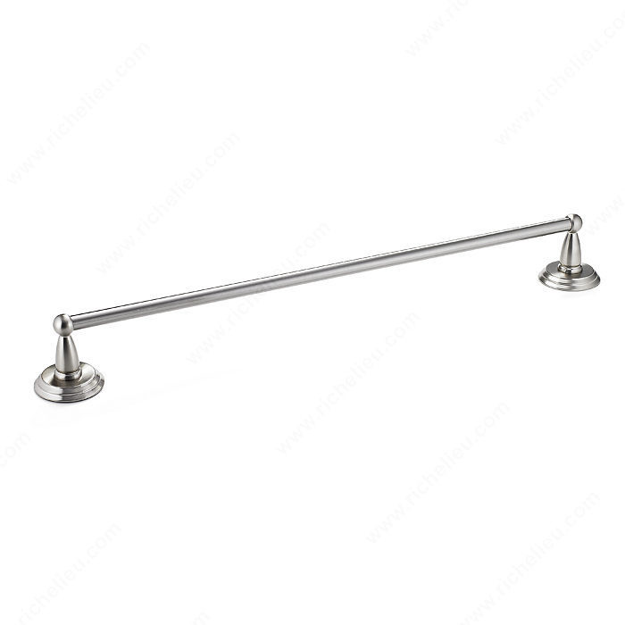 Towel Bar - Montebello Collection, Length - Overall Dimensions 663 mm, Finish Brushed Nickel, Center-to-Center 598 mm