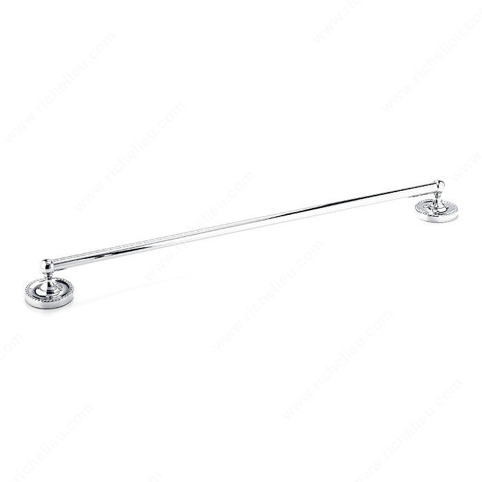 Towel Bar - Cambridge Collection, Length - Overall Dimensions 650 mm, Finish Chrome, Center-to-Center 559 mm