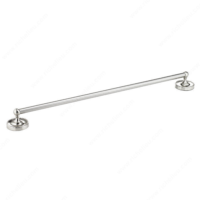 Towel Bar - Cambridge Collection, Length - Overall Dimensions 650 mm, Finish Brushed Nickel, Center-to-Center 559 mm
