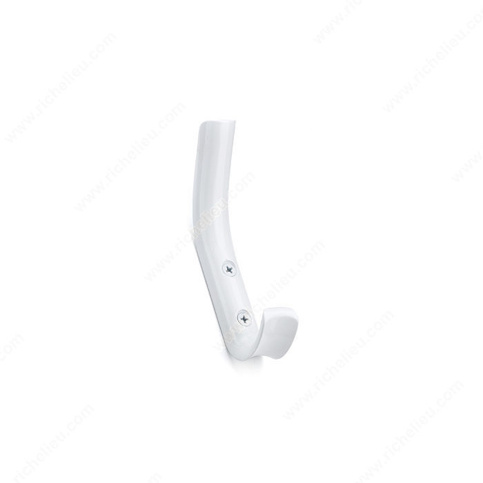 Contemporary Metal Hook - 1143, Finish White, Our Divisions Nystrom PRO-PACK 2