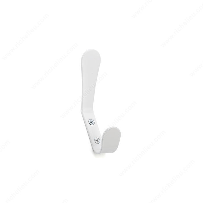 Contemporary Metal Hook - 1253, Finish White, Our Divisions Nystrom PRO-PACK 3