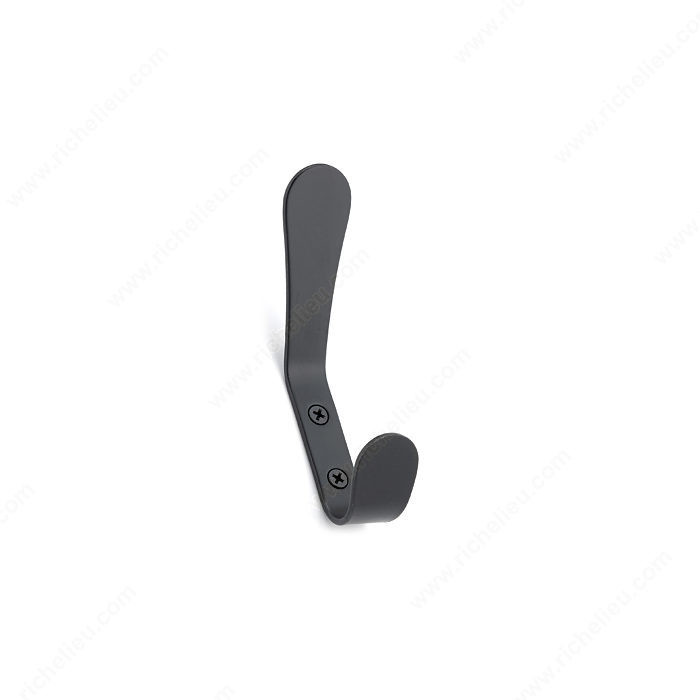 Contemporary Metal Hook - 1253, Finish Black, Our Divisions Nystrom PRO-PACK 3