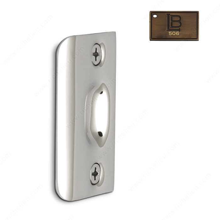 Ball Catch - Brass, Finish Brushed Antique Brass