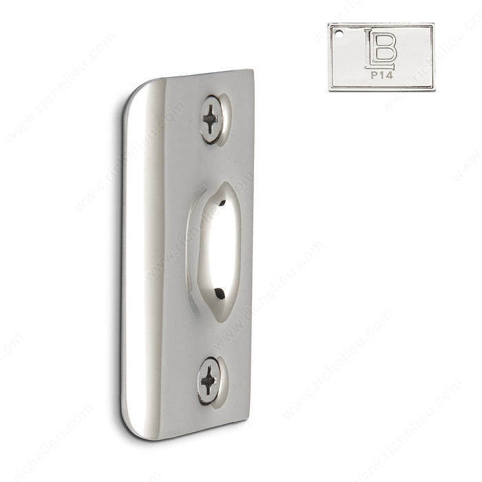 Ball Catch - Brass, Finish PVD Polished Nickel