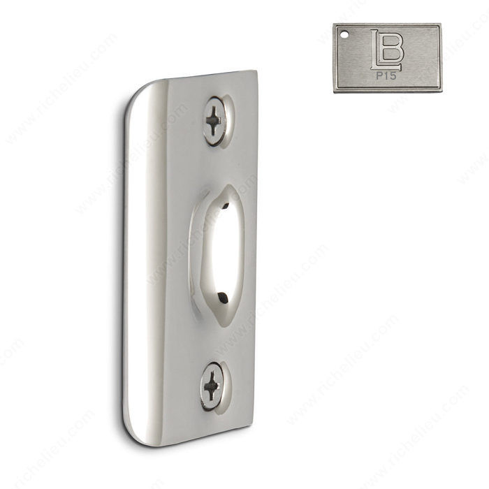 Ball Catch - Brass, Finish PVD Brushed Nickel