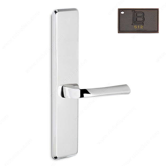 Right Deadbolt Full Dummy, Lever L6/L6 - New York, Finish Brushed Oil-Rubbed Bronze