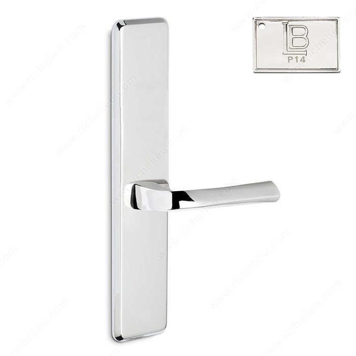 Right Deadbolt Full Dummy, Lever L6/L6 - New York, Finish PVD Polished Nickel