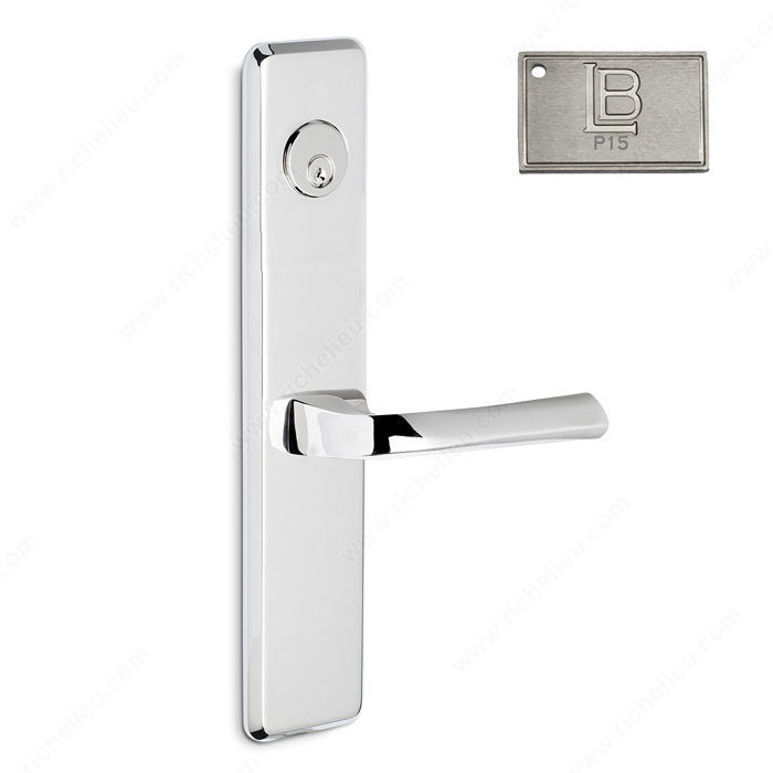 Right Deadbolt Full Dummy, Lever L6/L6 - New York, Finish PVD Brushed Nickel