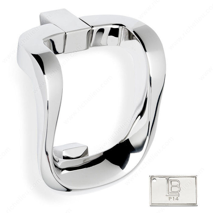 Door Knocker - New York, Finish PVD Polished Nickel