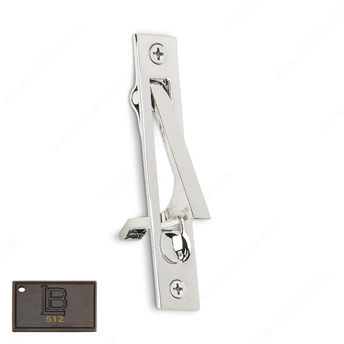 Edge Pull - Brass, Finish Brushed Oil-Rubbed Bronze
