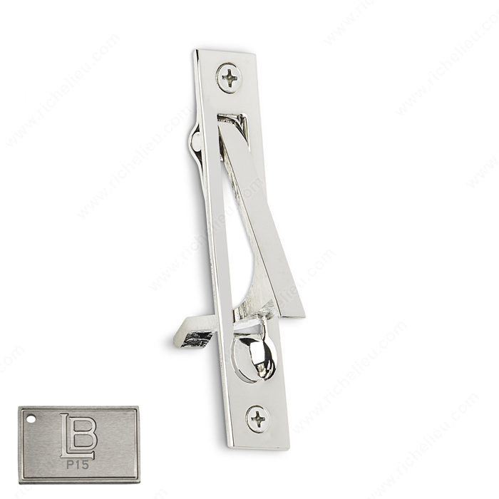 Edge Pull - Brass, Finish PVD Brushed Nickel