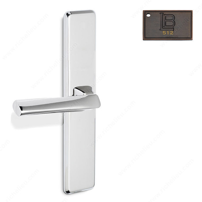 Left Escutcheon Passage Set, Lever L6, 2.38 - New York, Finish Brushed Oil-Rubbed Bronze