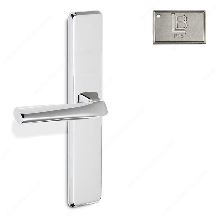 Left Escutcheon Passage Set, Lever L6, 2.38 - New York, Finish PVD Brushed Nickel