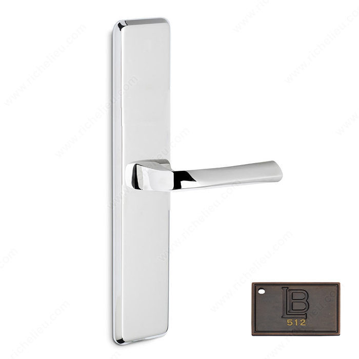 Right Escutcheon Privacy Set, Lever L6, 2.38 - New York, Finish Brushed Oil-Rubbed Bronze