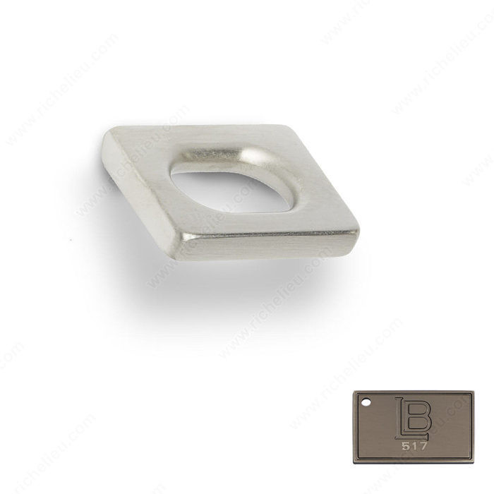 Contemporary Brass Knob - C6, Finish Brushed Antique Nickel