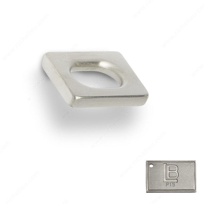 Contemporary Brass Knob - C6, Finish PVD Brushed Nickel