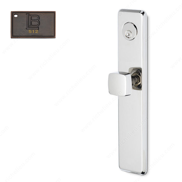 Left Mortise Escutcheon Entry, Knob K6/K6, 2.75 - New York, Finish Brushed Oil-Rubbed Bronze