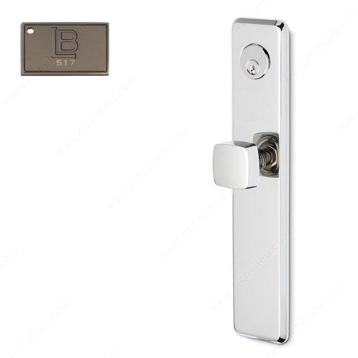 Left Mortise Escutcheon Entry, Knob K6/K6, 2.75 - New York, Finish Brushed Antique Nickel