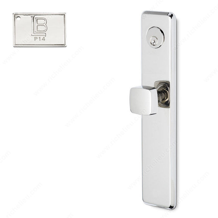 Left Mortise Escutcheon Entry, Knob K6/K6, 2.75 - New York, Finish PVD Polished Nickel