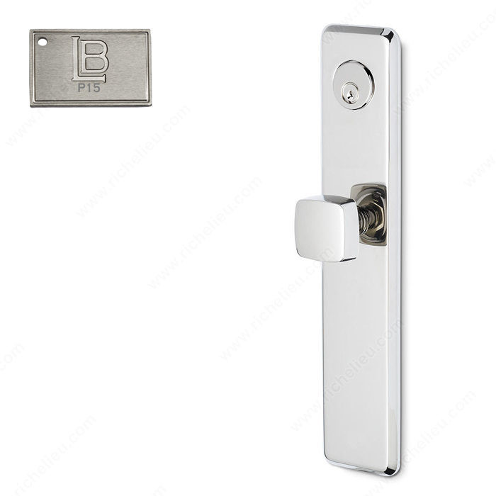 Left Mortise Escutcheon Entry, Knob K6/K6, 2.75 - New York, Finish PVD Brushed Nickel