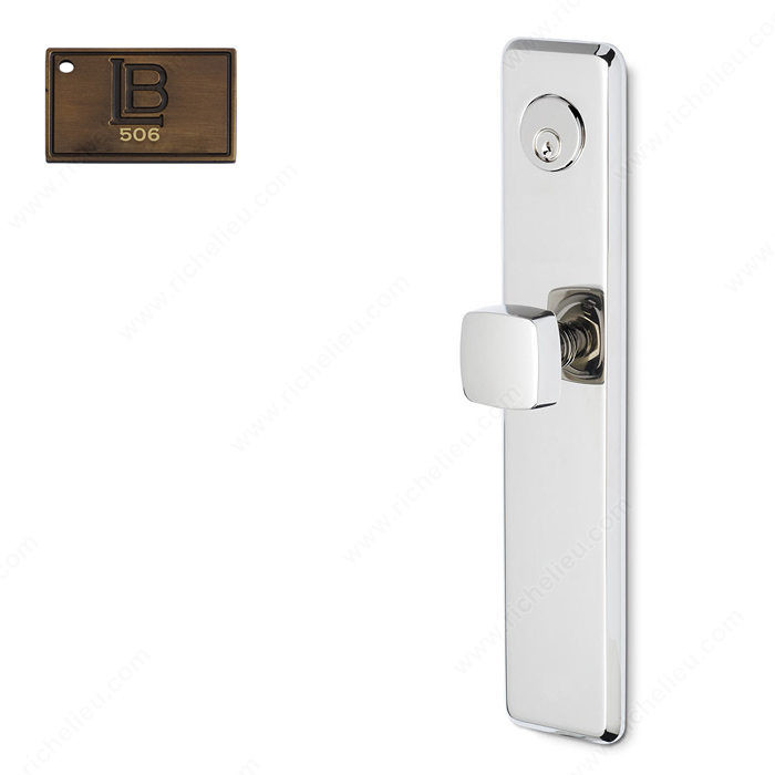 Left Hand Reverse Mortise Escutcheon Entry, Knob K6/K6, 2.50 - New York, Finish Brushed Antique Brass