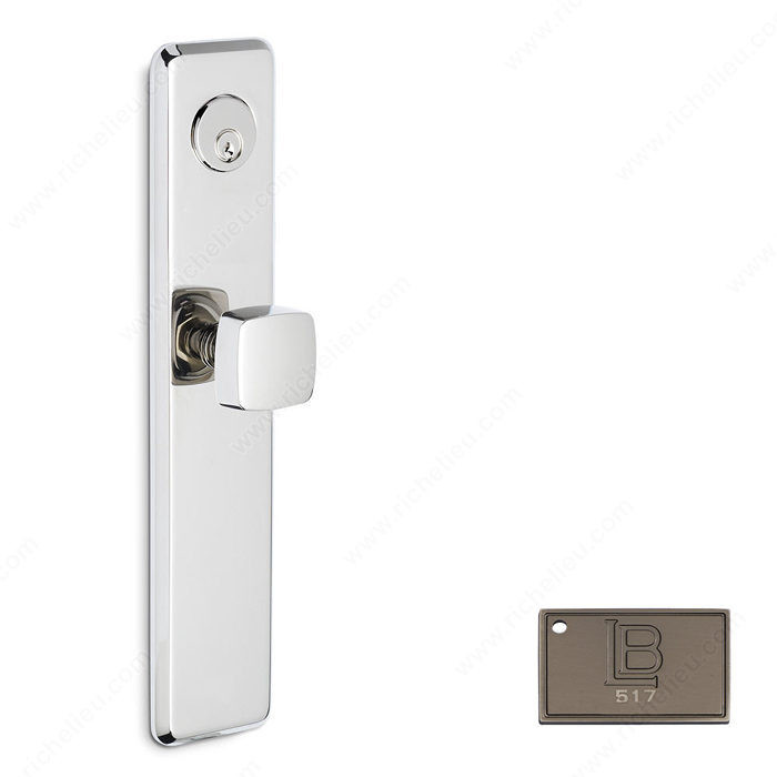Right Mortise Escutcheon Entry, Knob K6/K6, 2.50 - New York, Finish Brushed Antique Nickel
