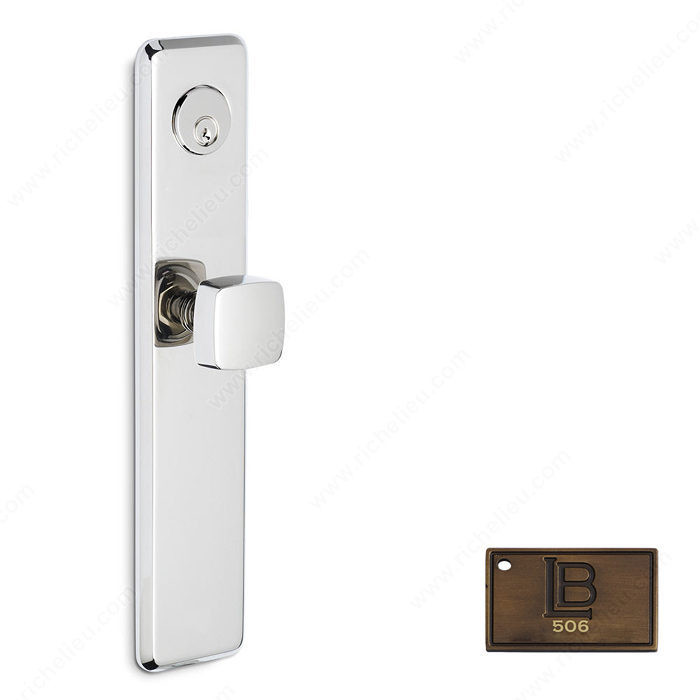 Right Hand Reverse Mortise Escutcheon Entry, Knob K6/K6, 2.75 - New York, Finish Brushed Antique Brass