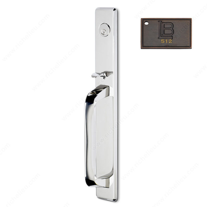 Left Mortise Handle Entry, Knob K6, 2.50 - New York, Finish Brushed Oil-Rubbed Bronze