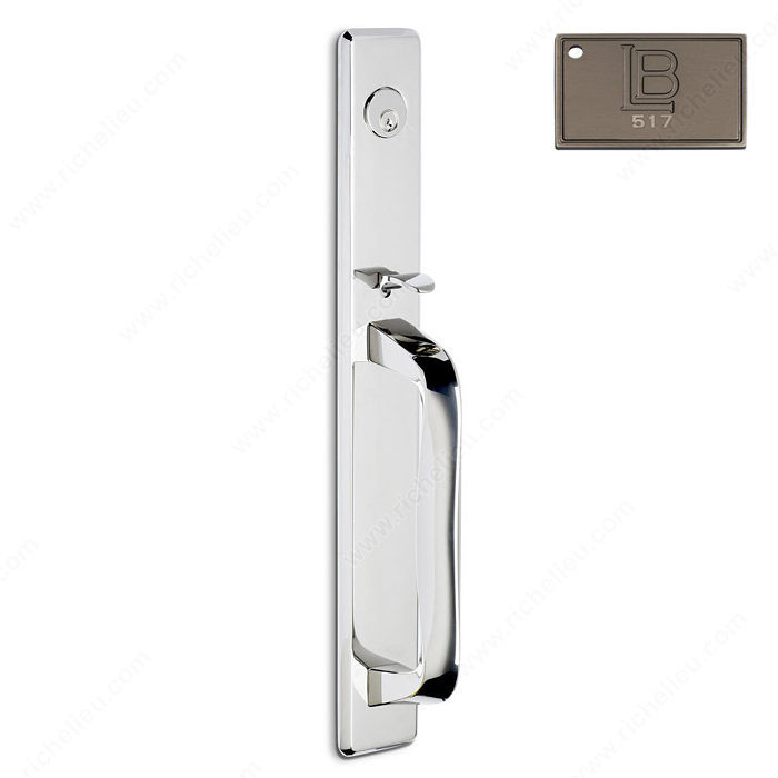 Right Mortise Handle Entry, Lever L6, 2.50 - New York, Finish Brushed Antique Nickel
