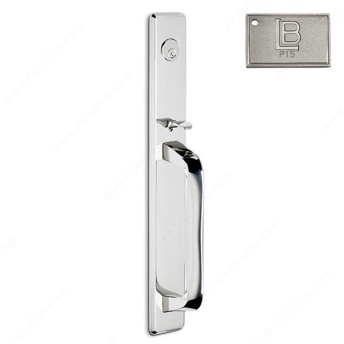 Right Mortise Handle Entry, Lever L6, 2.50 - New York, Finish PVD Brushed Nickel