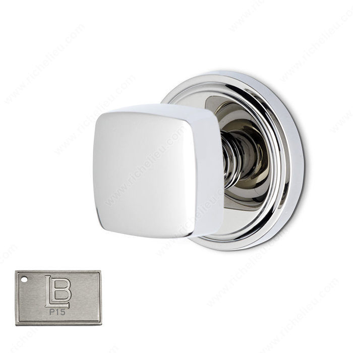Rosette Passage Set, Knob K6, 2.75 - New York, Finish PVD Brushed Nickel