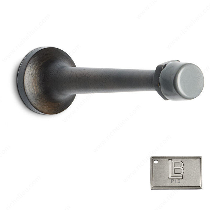 Wall Stop - Brass, Finish PVD Brushed Nickel