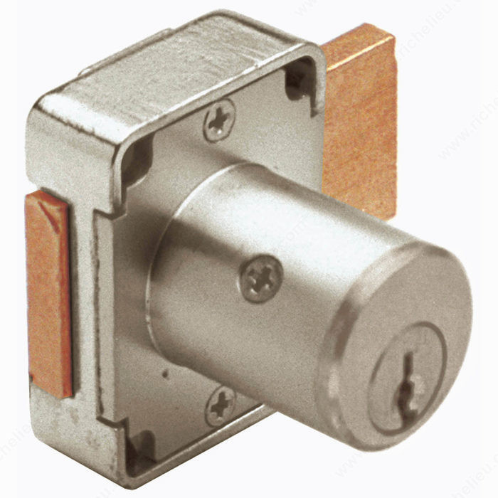 Deadbolt Door Cabinet Lock 7/8 or 1-3/8, Cylinder Length 1 3/8 in, Key Type Keyed Alike #101, Panel Thickness Max. 13 mm
