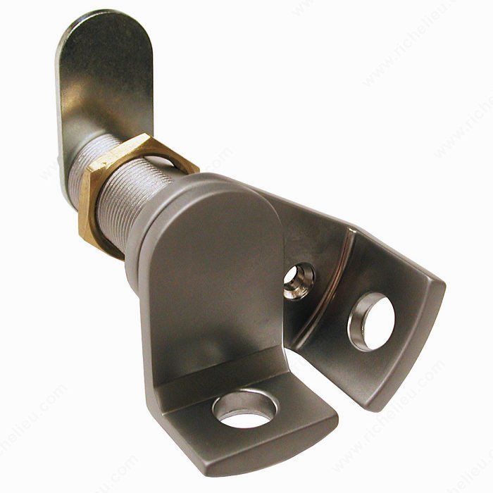 Padlockable Cam Lock, Cam Lock with Holes for Padlock, Finish Satin Chrome