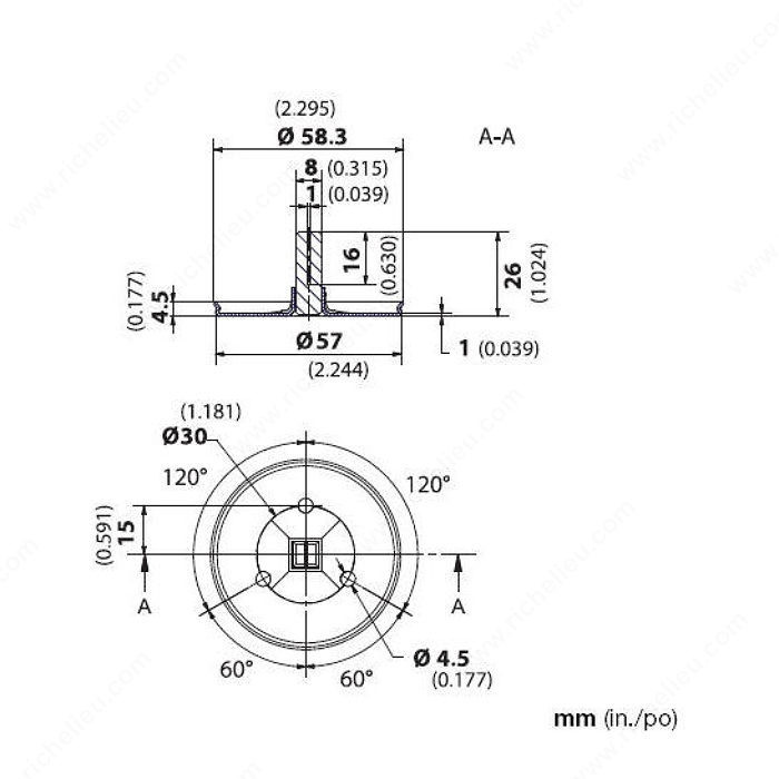 Rosette Dummy Spindle