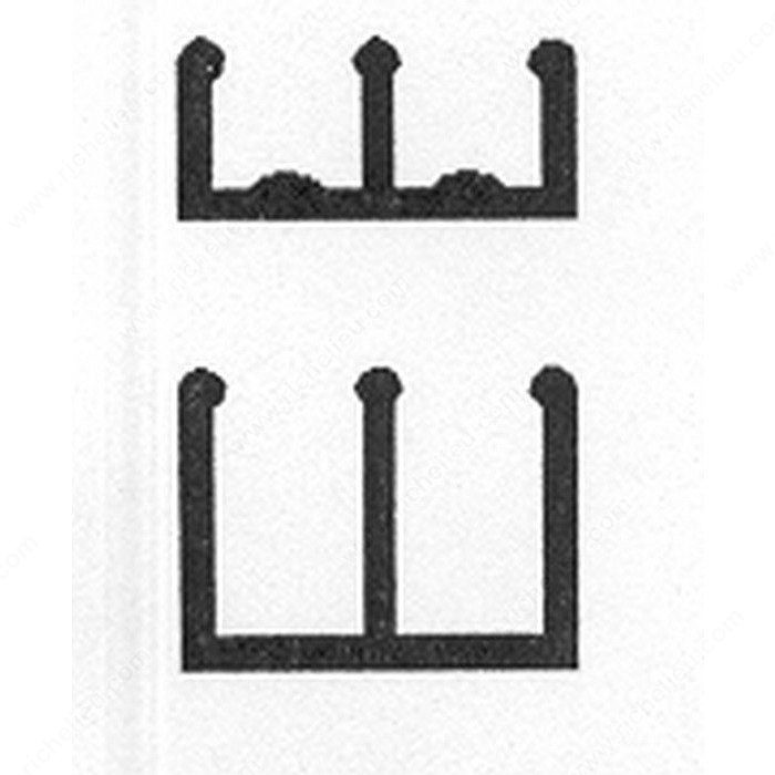 Plastic Track for 1/4 Sliding Doors, Length 6 ft
