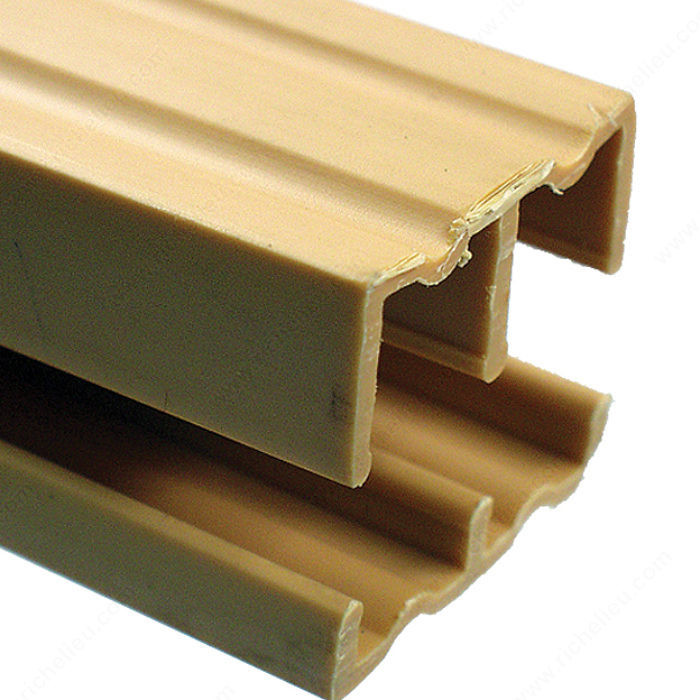 Plastic Track for 1/2 Sliding Doors, Length 6 ft