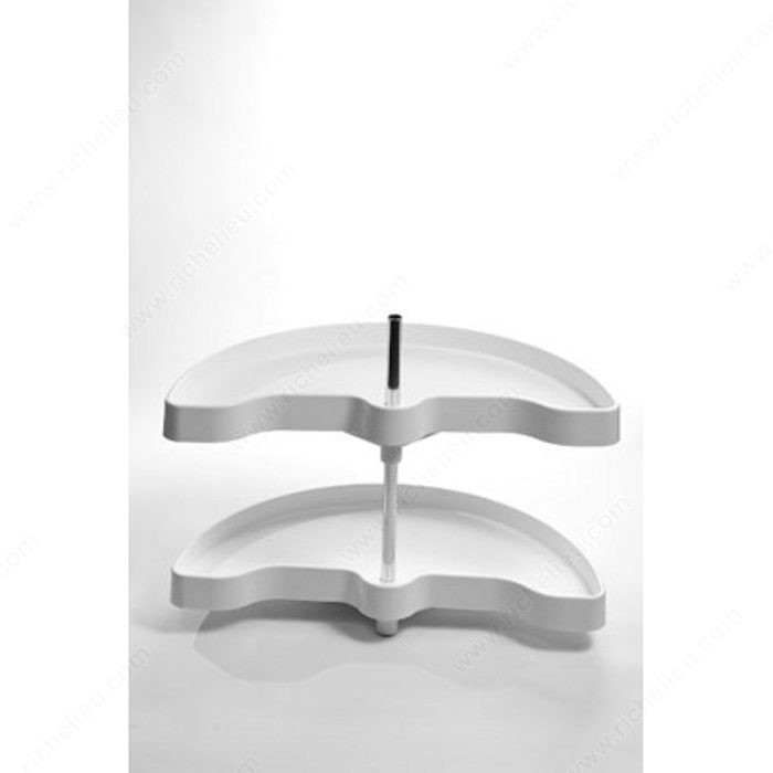 Set of 2 Half-Moon Shelves
