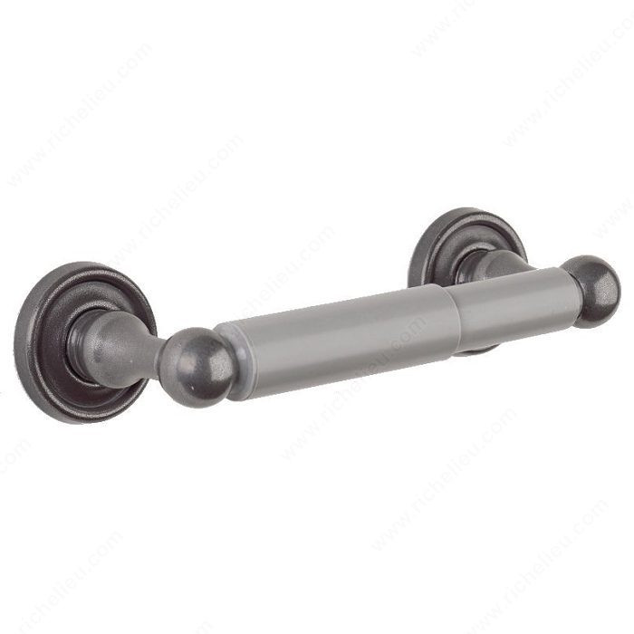Bath Tissue Holder - Provence Series, Finish Satin Black, Center to Center 6 3/8 in