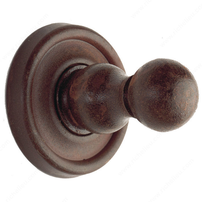 Provence Series Hook, Finish Satin Steel