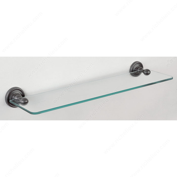 Glass Shelf - Provence Series, Finish Satin Steel