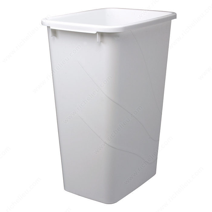 KV Waste Bins, Total Capacity 50 qt, Width 15 3/8 in, Depth 11 1/8 in, Height 21 5/8 in