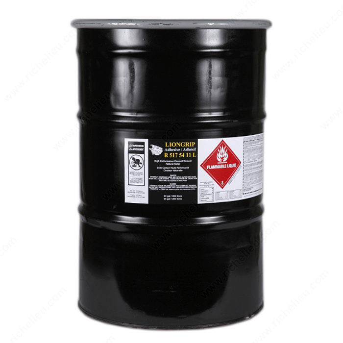 High-Performance Adhesive Spray - LIONGRIP R517, Finish / Color Transparent / Clear, Volume 54 gal.