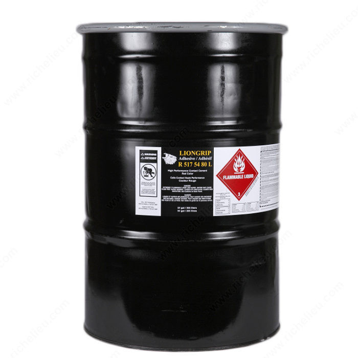 High-Performance Adhesive Spray - LIONGRIP R517, Finish / Color Red, Volume 54 gal.