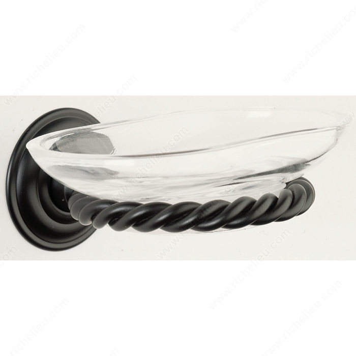 Soap Dish - Riviera Series, Finish Satin Black
