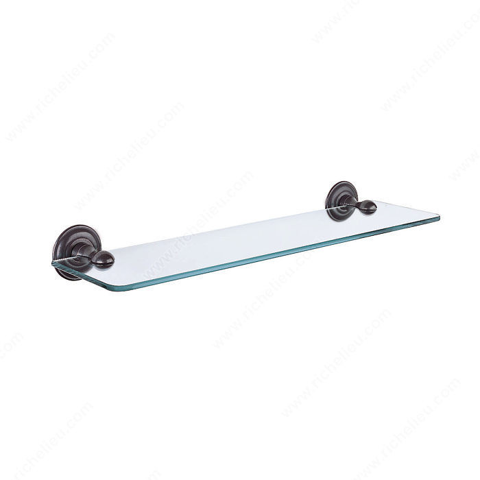 Glass Shelf - Riviera Series, Finish Satin Black