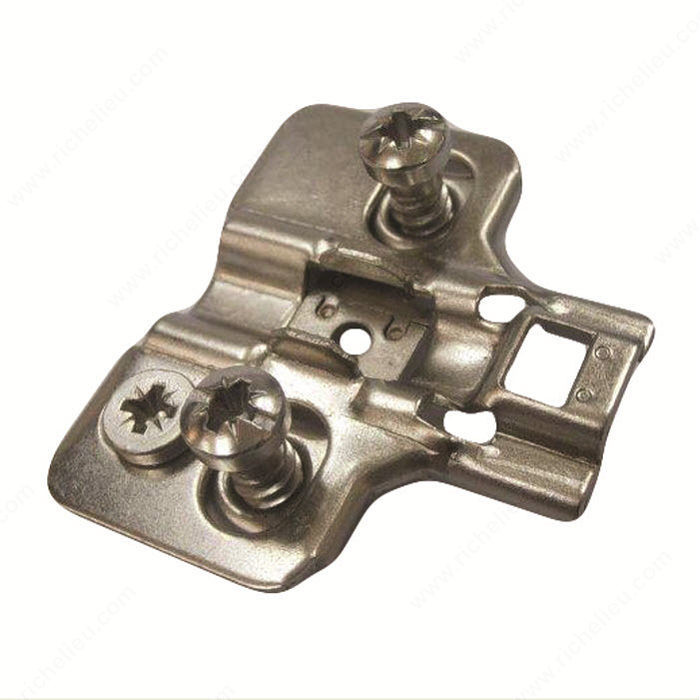 Plates with Euro screws with eccentric adjustment, Height 4 mm