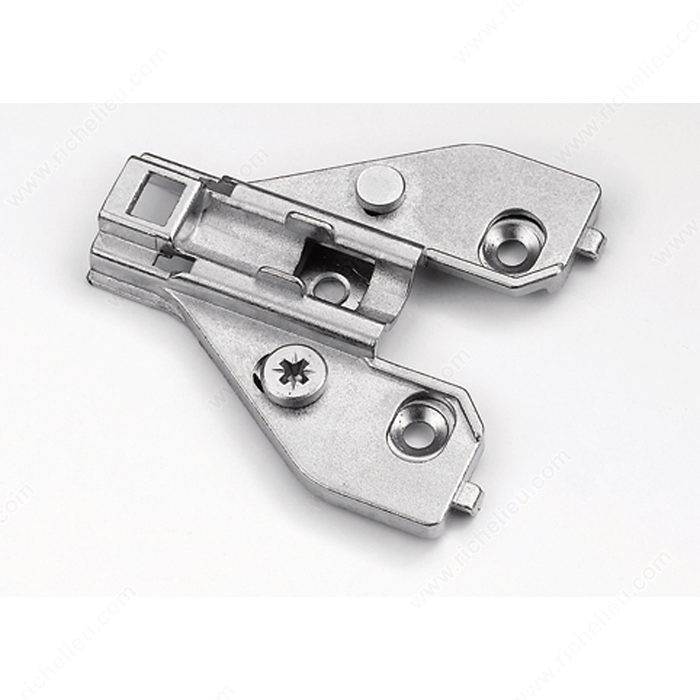 Face frame plates with eccentric adjustment, Height 0 mm