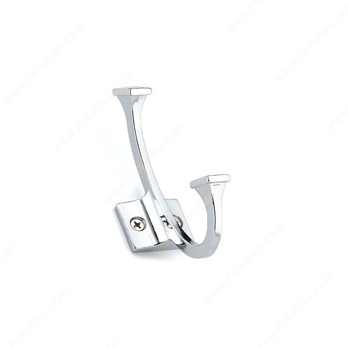 Transitional Metal Hook - 025200, Finish Chrome PRO-PACK 2