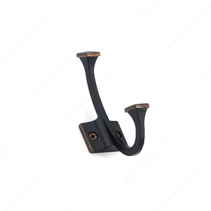 Transitional Metal Hook - 025200, Finish Brushed Oil-Rubbed Bronze PRO-PACK 2